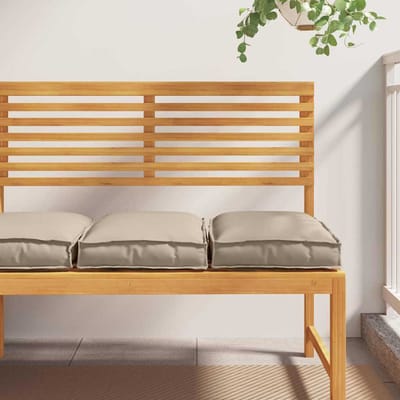 vidaXL Kussen 2 st Oxford Stof Taupe 40 x 40 x 8 cm