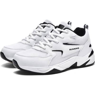 Chaussures Homme Grande Taille Semelle Tendon de Boeuf Baskets Décontractées Quatre Saisons Trois Options Mode Chaussures Homme Baskets 47 white