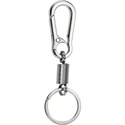 1 stuks Sterke Stijl Sleutelhanger met Splitring, Peer-Vormige Sport Thema Sleutelhanger, Drijvende Sleutelhouder met Veilige Sluiting gray