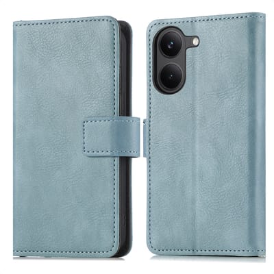 imoshion Hoesje - Geschikt voor Xiaomi Poco X8 Pro - Luxe Bookcase - Lichtblauw