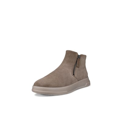 Ecco Ecco Move W Zip Enkellaarsjes taupe Suède