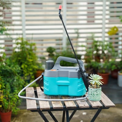 Pulvérisateur Électrique 5L Pulvérisateur de Jardin Pompe Pulvérisateur avec Batterie Rechargeable 2200mAh Brumisateur pour Plantes Arrosage Automatique USB bleu