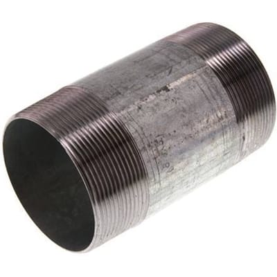 R 2 1/2'' Verzinkt Stalen Dubbele Pijpnippel 50 Bar DIN 2982 - 120mm