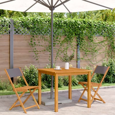 vidaXL - Inklapbare - stoelen - 2 - st - en - stof - antracietkleurig
