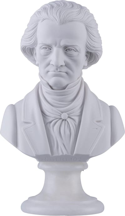 Music Gifts - Albast borstbeeld Hector Berlioz - 22 cm
