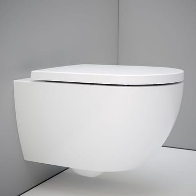Randloos Hangend Toilet met 360° Superspin Tornado Spoeling en Soft Close Zitting
