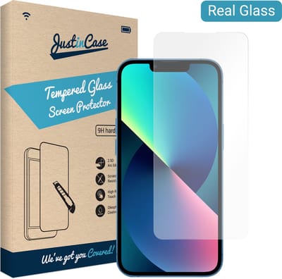 Just in Case screenprotector geschikt voor iPhone 14 - Screenprotector Gehard Glas