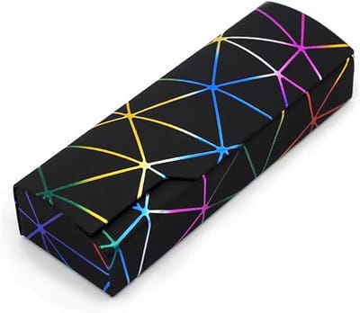 Brillenetuis - Bare zonnebrillenkoker - PU - Brillenorganizer - Draagbare bescherming - Brillenkoker - Zachte brillenorganizer - Voor Leesbril，Zonnebril en Gewone Bril - 16*5.3CM