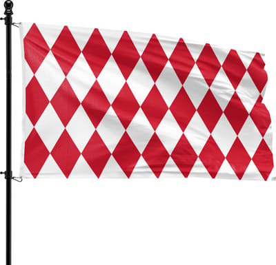 VlagDirect - Monagese vlag - Monaco vlag - 90 x 150 cm