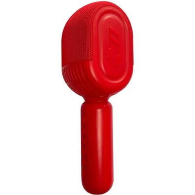 Microphone karaoké sans fil BT, haut-parleur HIFI, 1800mAh, Rechargeable, Portable, Portable, micro rouge