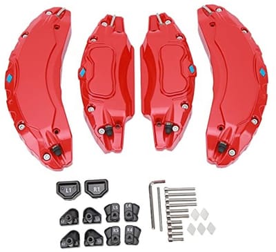 Allecto - Remklauwhoezen Set - Sportief en Modieus - Rood - Voor 18 Inch en 19 Inch Wielen - Vervanging voor 2017-2023