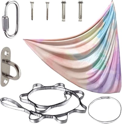Kinderschommel Hangmat - Knusse Schommelstoel - Ontspanning Thuis - Antislip Structuur - 280x150 cm - Regenboogkleur