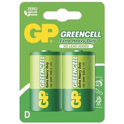 D Mono batterij 2 stuks