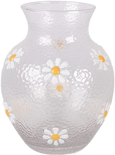 Clayre & Eef Vaas Ø 13x16 cm Transparant Glas