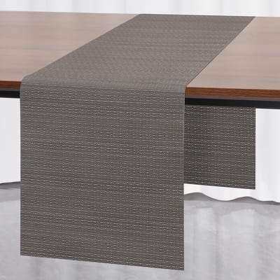 Tafelloper - Afwasbaar PVC - Voor buiten - Grijs
