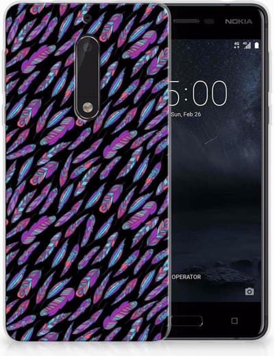 Nokia 5 TPU bumper Feathers Color