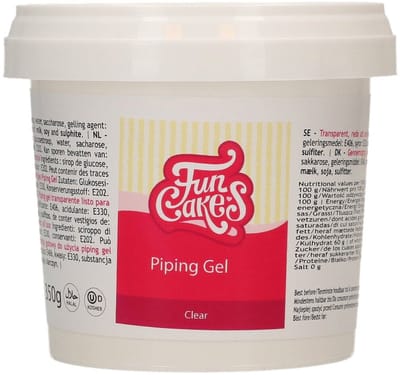 FunCakes Piping Gel - Clear - 350g - Taartdecoratie