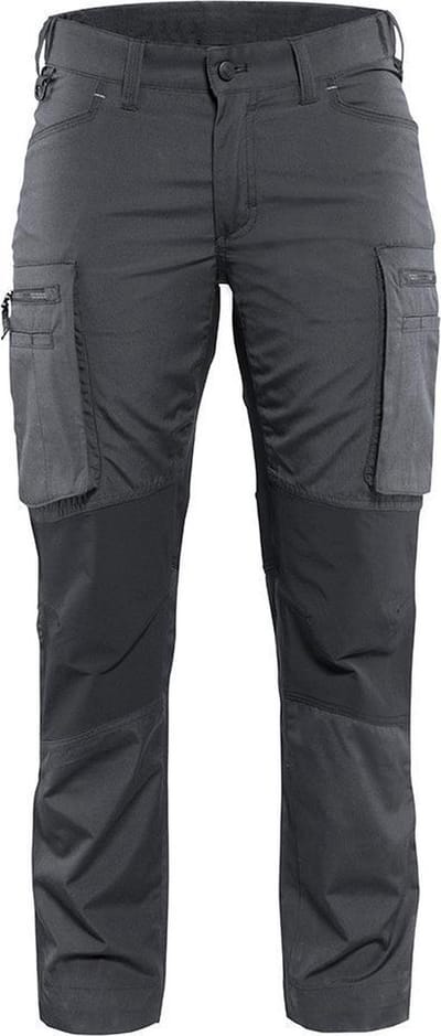 Blaklader Dames Service werkbroek Stretch 7159-1845 - Vrouwen - Donkergrijs/Zwart - 34