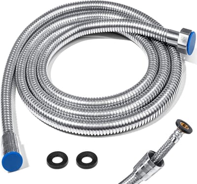 Flexibele Douche Slang 2 m van RVS met Verhoogde Binnen Diameter, Universele en Duurzame Douche Slang voor Badkamergebruik
