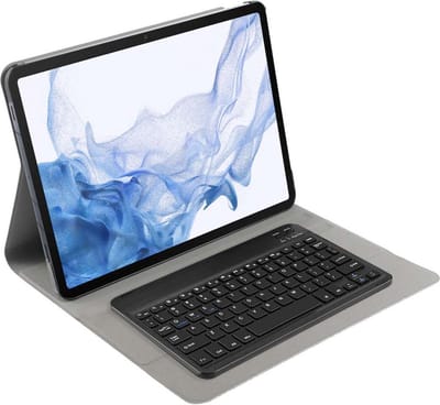 Just in Case tablet Hoes met Toetsenbord geschikt voor Samsung Galaxy Tab S8 Plus - QWERTY Bluetooth Keyboard Case - Zwart
