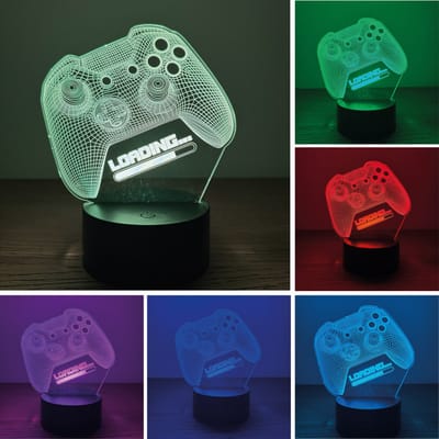 Klarigo® Nachtlamp – Xbox - Spelcomputer - 3D LED Lamp Illusie – 16 Kleuren – Bureaulamp – Nachtlampje Kinderen – Creative lamp - Afstandsbediening