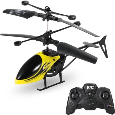 Hélicoptère RC télécommandé, Mini jouet RC pour enfants jaune