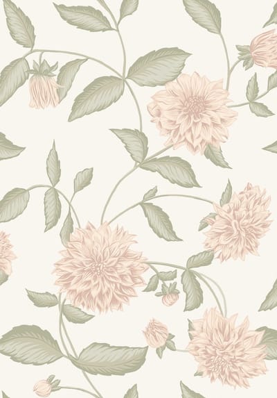 Boråstapeter Vliesbehang 5718 - Orangeri - Botanisch Roze - 53cm x 10.05m