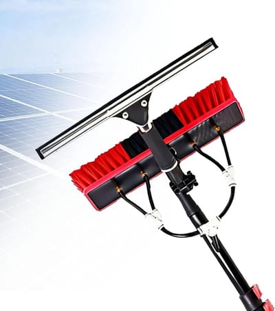 Telescoopborstel met Watertoevoer - Uitschuifbare Wasborstel - Ramen en Gevel Reinigen - Extreem Stijve Carbon Steel - 7.2 meter