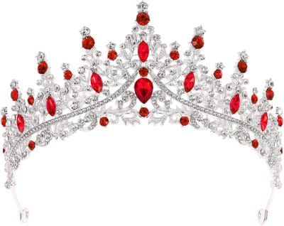 Kronen voor Dames met Kristallen en Strass, Elegante Diadeem voor Bruiloften en Verjaardagen, Haaraccessoires voor de Perfecte Look, 16.00X15.50X7.00CM