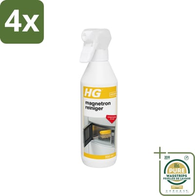 HG Magnetronreiniger 500 ml - Voordeelverpakking - 4 stuks - Magnetron schoonmaken - Keukenreiniger