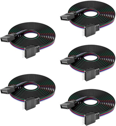5-polige JST SM Connector Kabel met 1 Meter Draad voor RGBW LED Strips - Soldeerloos