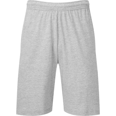 Fruit of the Loom Heren Iconic 195 Jersey Shorts (Heide Grijs)
