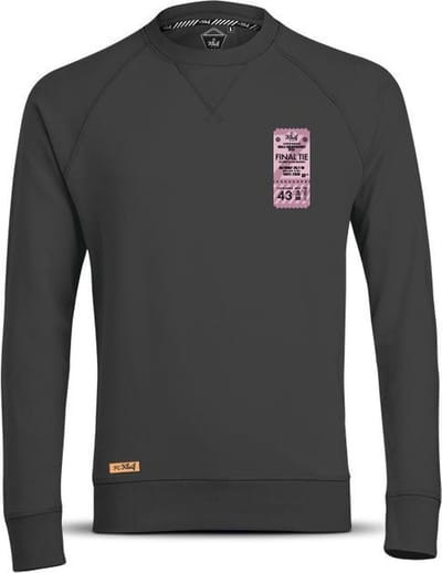 FC Kluif 'Voetbalticket' sweater - Maat S / Small - Heren lifestyle trui - Katoen - Anthraciet