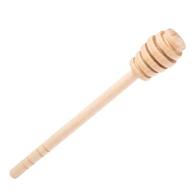TOVBMUP Honinglepel - Lepel voor honing - Keukenbenodigdheden - Honingstaaf - honingdipper - Honingroerder - Honingextractor - Koffieroerder - 16 cm
