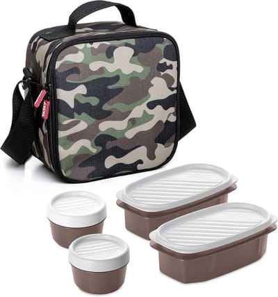 Casual Koeltas voor Levensmiddelen met Tuppers - 3 Liter Capaciteit, Waterdicht en Duurzaam