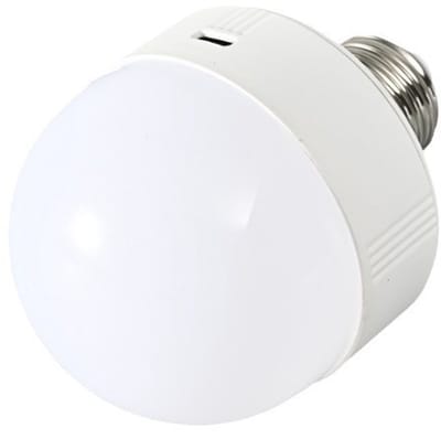 Wandlamp/tafellamp lichtbron RGB oplaadbare E27 lamp magnetisch