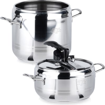 Snelkookpan Edelstaal PROFI 4+7 l 2 stuks - Pressure Cooker Kookpan