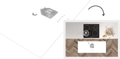 Keukenloper - Loper keuken - Spreuken - Quotes Hotel Oma - Grootouders - Moederdag cadeautje - zwart wit - 120x50 cm - Keukenloper vinyl