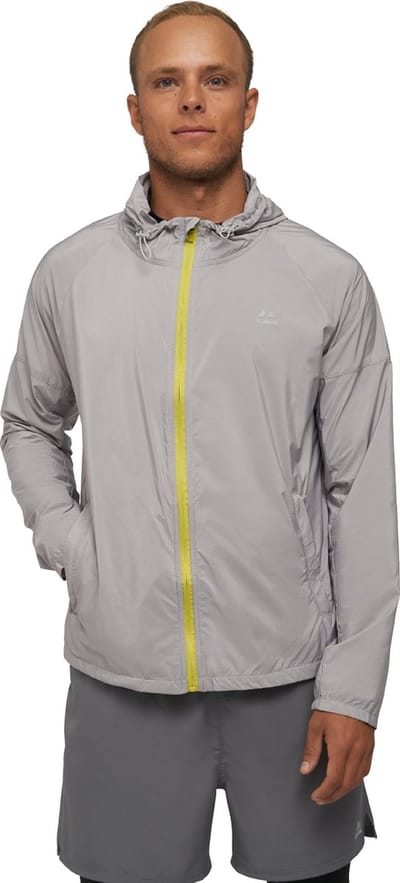DANISH ENDURANCE Windjack - Outdoorjas - Lichtgewicht - Ademend - Heren - Zilver Grijs - Maat L