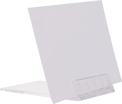 Kaarthouder Grip - set van 20 stuks - voor kaarten tot 0,5mm dikte - transparant acrylaat - 6 x 4 x 1 cm- € 0,93 per stuk