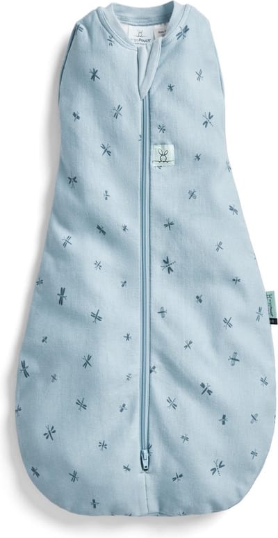 Ergopouch Cocoon inbaker slaapzak - 0,2 Tog - 2-in-1 Slaapzak - Combi Slaapzak Baby + Inbakerslaapzak - Slaapzakken- Zomerslaapzak - Newborn - Slaapzak 52 cm -Dragonflies