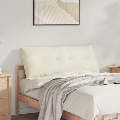 vidaXL - Rugkussen - Crèmekleurig - 120 - x - 50 - cm - Corduroy - stof