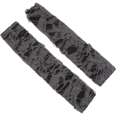 Casaul Gebroken Slit Handschoenen Sexy Gothic Vingerloze Handschoenen Halloween Handschoenen Zwart Gescheurde Gaten Decor Cosplay Handschoenen Voor Volwassenen zwart