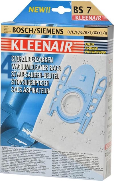 Kleenair Microfibre stofzuigerzakken - extra sterk - 4 stuks + filter