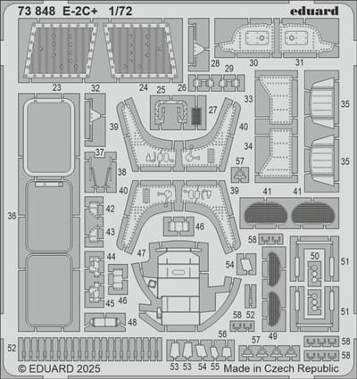 Eduard Modelbouwdecoratie - 73848 Accessoires voor Hawkeye E-2C+ - Photo-etch