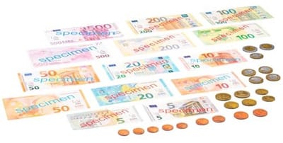 Actief Leren Euro Speelgeld - 44 Delen voor Kinderen
