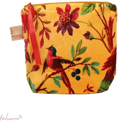 Imbarro Fashion & Home Paradise Pouch Paradise Yellow 100% Katoen Velvet