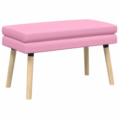 vidaXL - Dubbel-laags - bank - Roze - 80 - x - 40 - x - 47 - cm - Stof