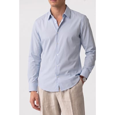 Calvin Klein Ls Tech Stretch Slim Shirt Niagara Mist Taglia: S | Camicie Business Outlet | Uomo