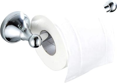 Toiletpapierhouder zonder deksel voor badkamer - Gepolijst Chroom Wandmontage